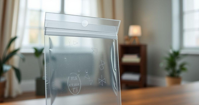 Envelopes plásticos com aba adesivada para proteção e versatilidade
