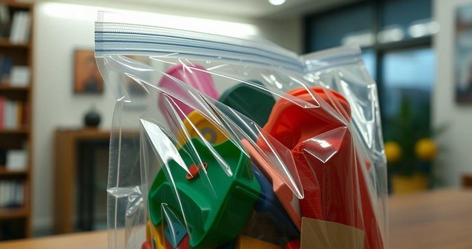 Saco plástico com lacre é a solução ideal para segurança e praticidade no armazenamento