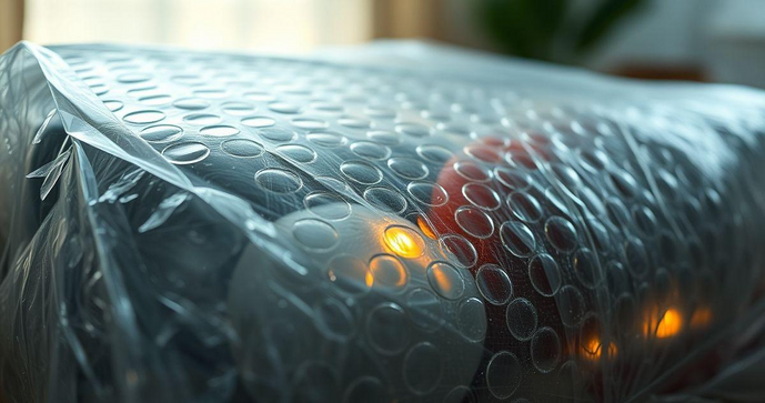 Saco plástico bolha ideal para proteção de produtos frágeis