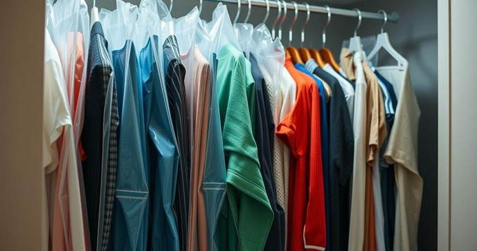 Saco plástico para roupas: como escolher e usar corretamente