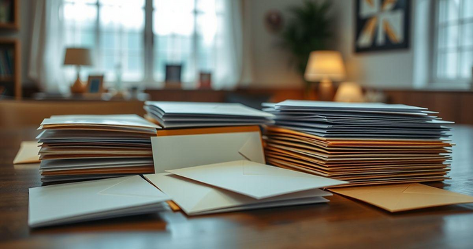 Envelope com adesivo ideal para suas necessidades de correspondência