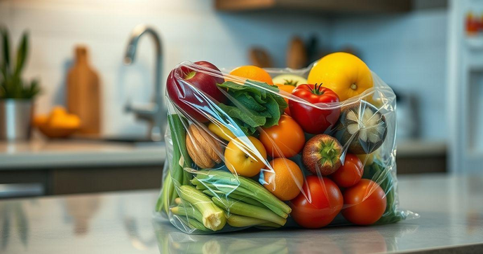 Saco plástico transparente para alimentos é a solução ideal para conservar e organizar seus produtos